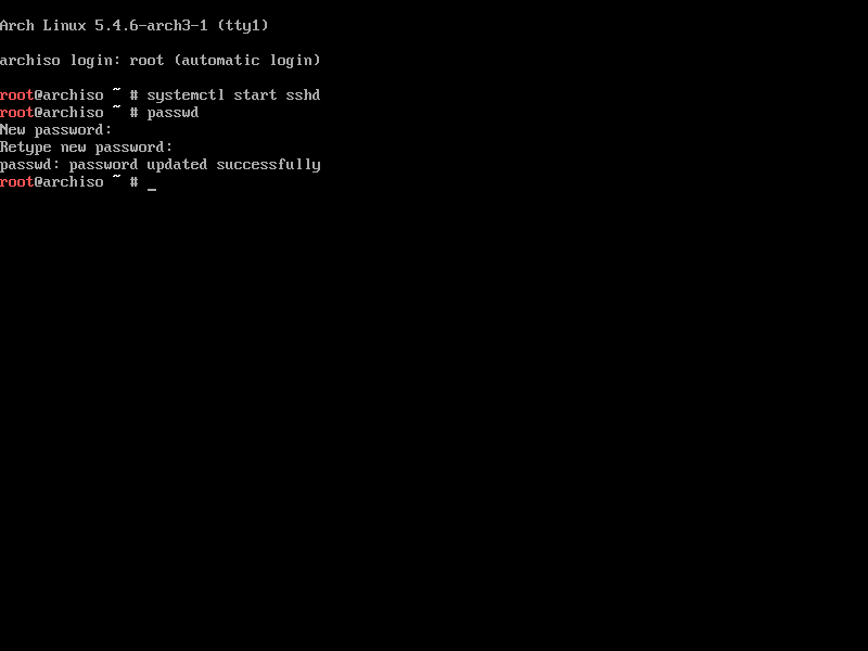 archlinux enable ssh